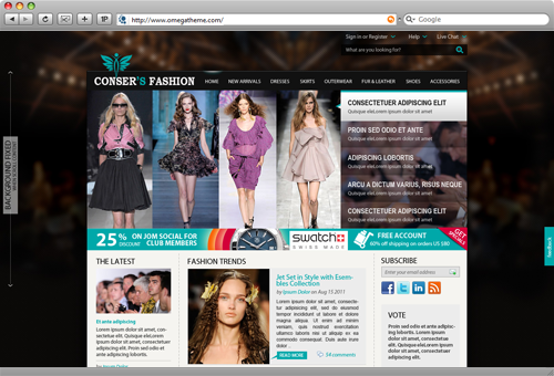 Fashion Magazine Joomla Template - OT Fashion for J1.5 & J1.7 Fashion Magazine Joomla Template - OT Fashion for J1.5 & J1.7