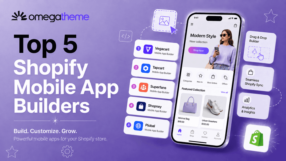 Cover image for Top 5 Shopify Mobile App Builders to Turn Your Store Into an App