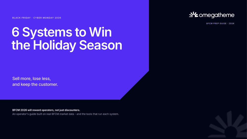 BFCM 2026: 6 Systems to Win the Holiday Season (Free Playbook + Omega Deals)