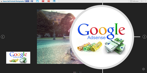 Add goolge ads to slideshow