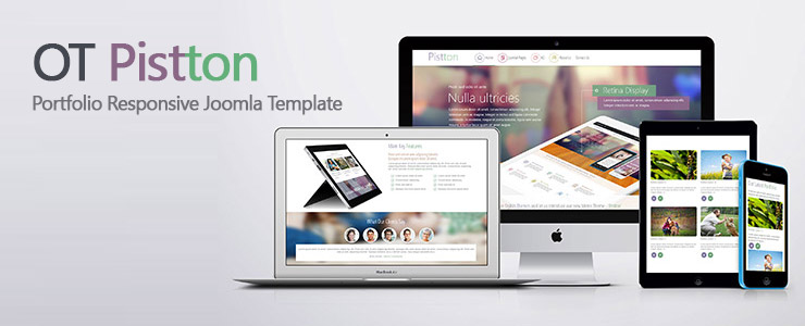 OT Pistton - Portfolio Responsive Joomla Template