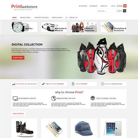 Multipurpose Joomla Virtuemart Template