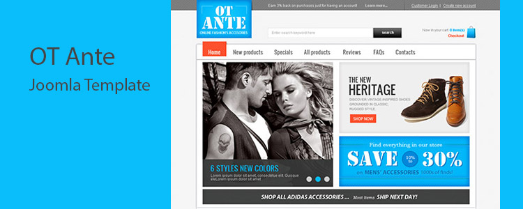 Introducing fashion accessories store template