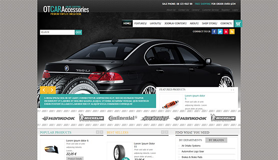 OT CarAccessories responsive joomla template