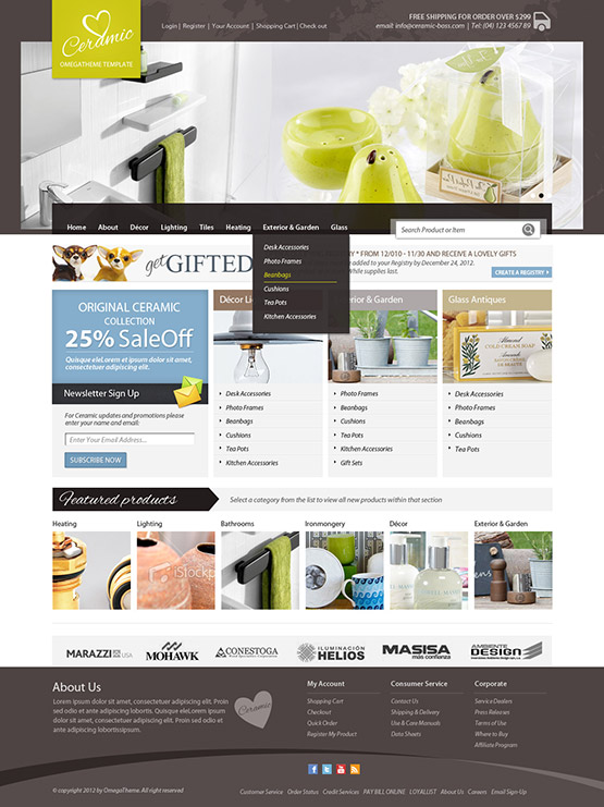 home page