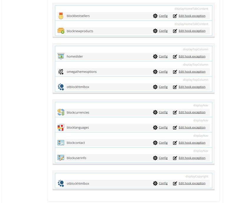 Module and hooks at home page for Digital Box theme module and hook