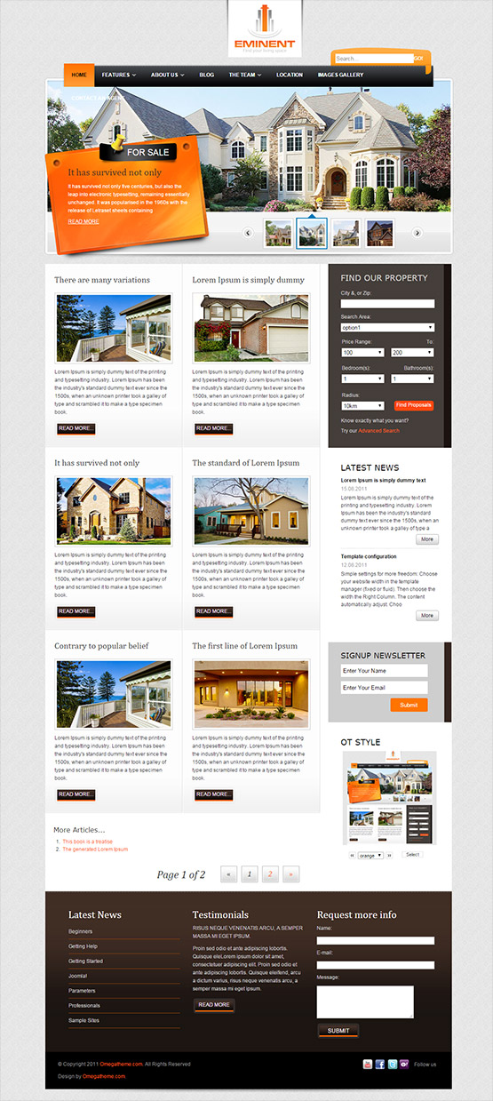 joomla responsive template