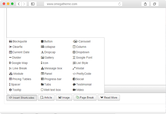 editing css file from joomla backend Joomla template shortcode
