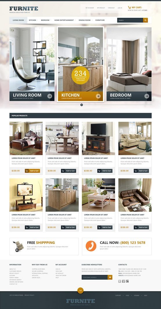 ot-furniture prestashop home template