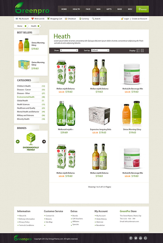 category page