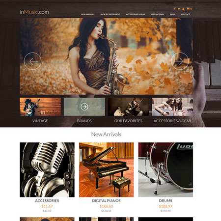 inMusic joomla tempble thumbnail