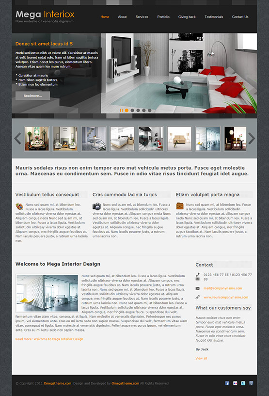 home page