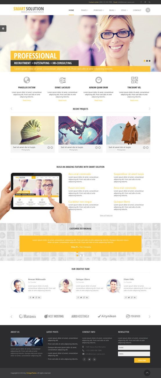 smartsolution joomla homepage page