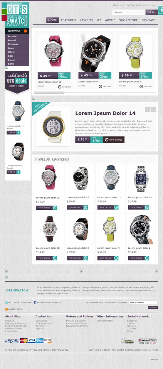 home page