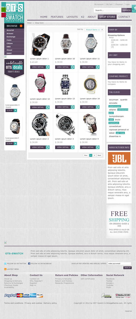 Category page