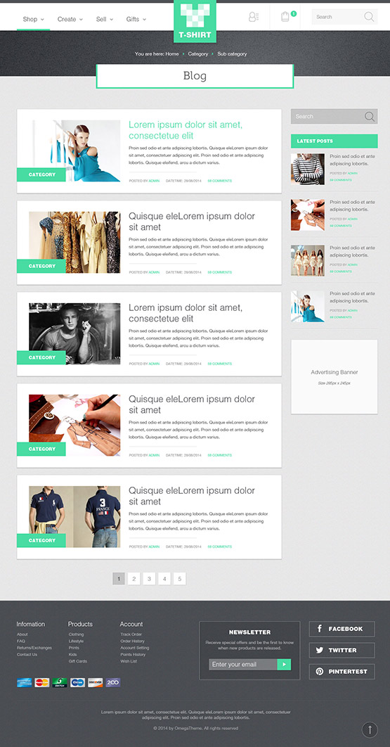 Joomla Blog Layout Exles | ot tshirt responsive fashion store joomla template Joomla Blog Layout Exles | ot tshirt responsive fashion store joomla template