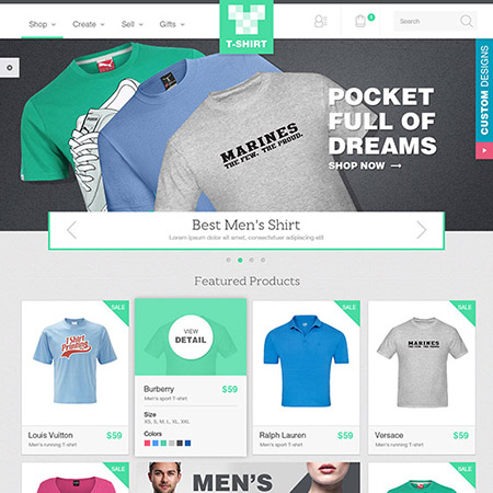 ot-tshirt fashion store Joomla template