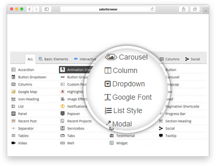 Bootstrap shortcodes Bootstrap shortcodes