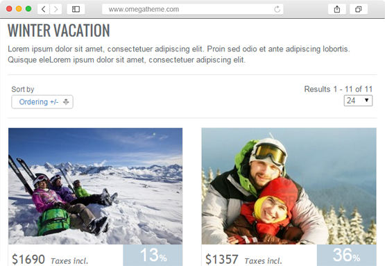 Additional colors Virtuemart template for Joomla 3