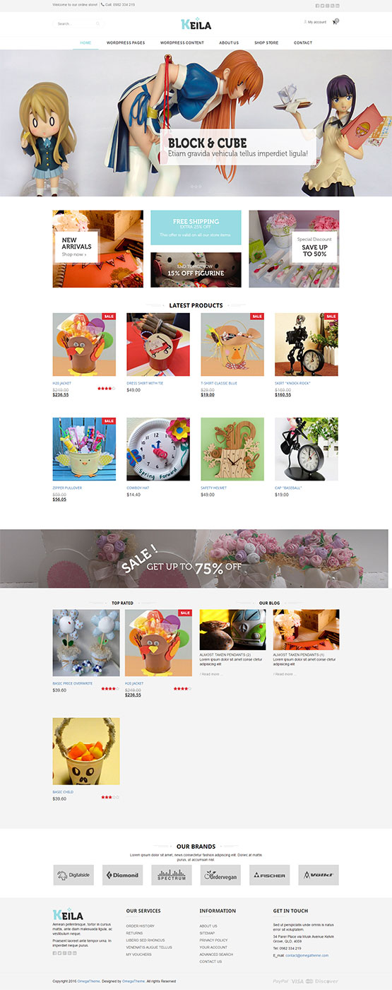 WordPress ECommerce template