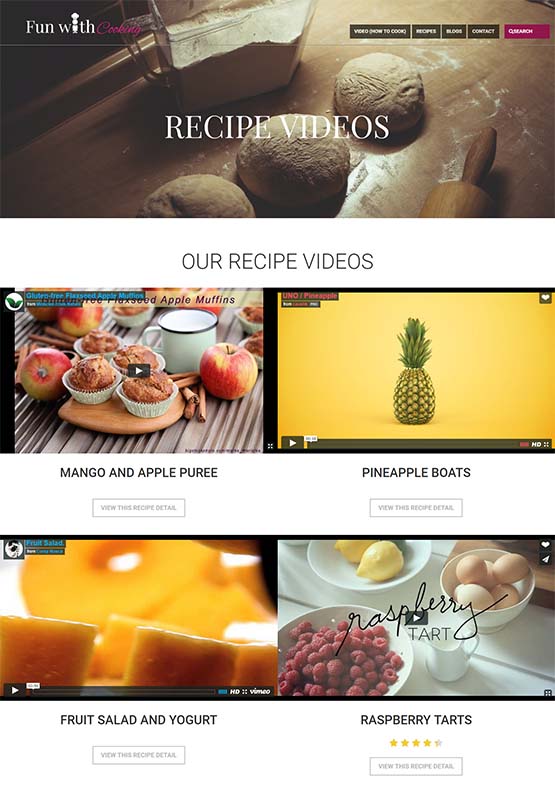 WordPress kids multipage responsive