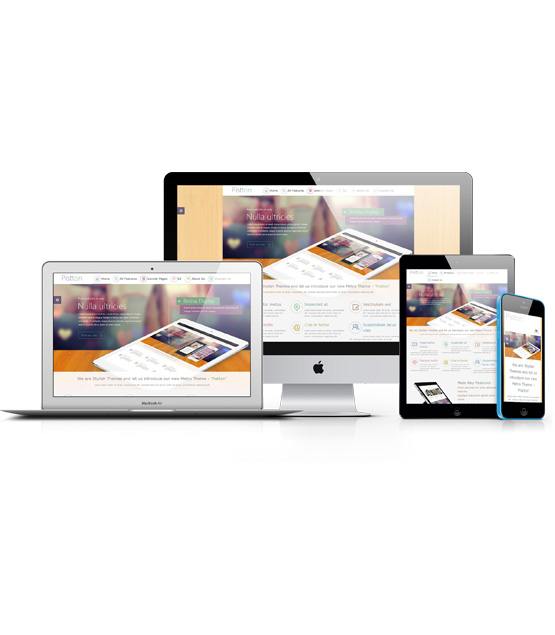 pistton home responsive page template 